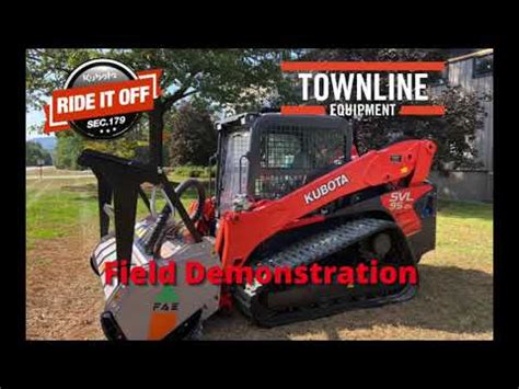 Instant Land Clearing with Kubota SVL95 CTL and FAE Mulcher 